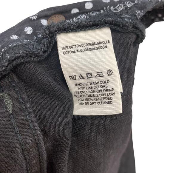 NWT Free People x We the Free Sofia Denim Black Cut-Off Shorts SZ 25 - Picture 3 of 6